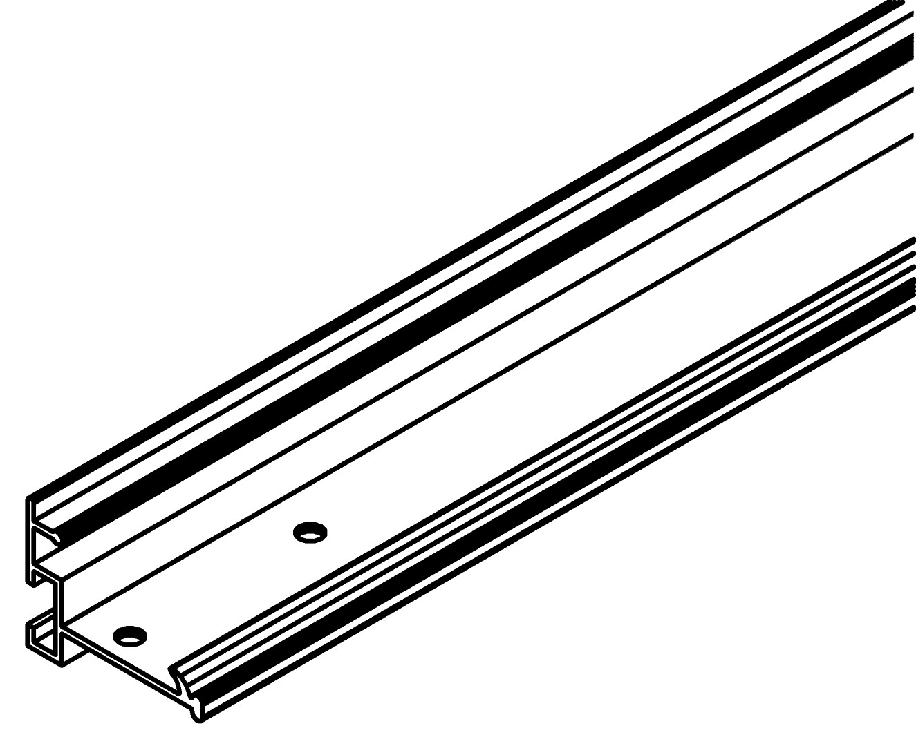 Türprofil, senkrecht, 5058, L1991, dark grey, Pant, Farbe: Anthrazit