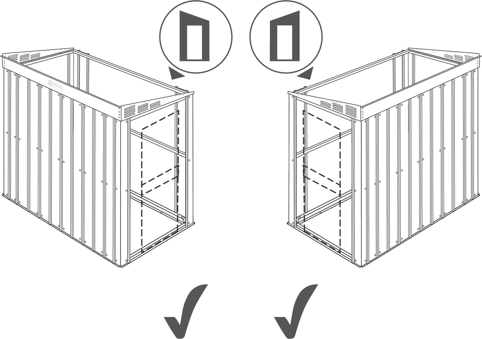 Lean-To 56, Farbe: Silber Metallic