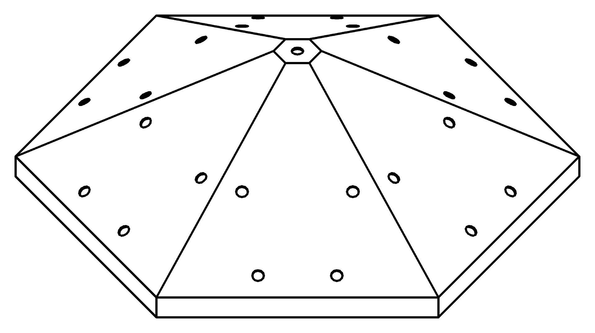 Dachkappe, innen, 6095, L346,41, white, RAL 9003, Farbe: Weiß pulverbeschichtet