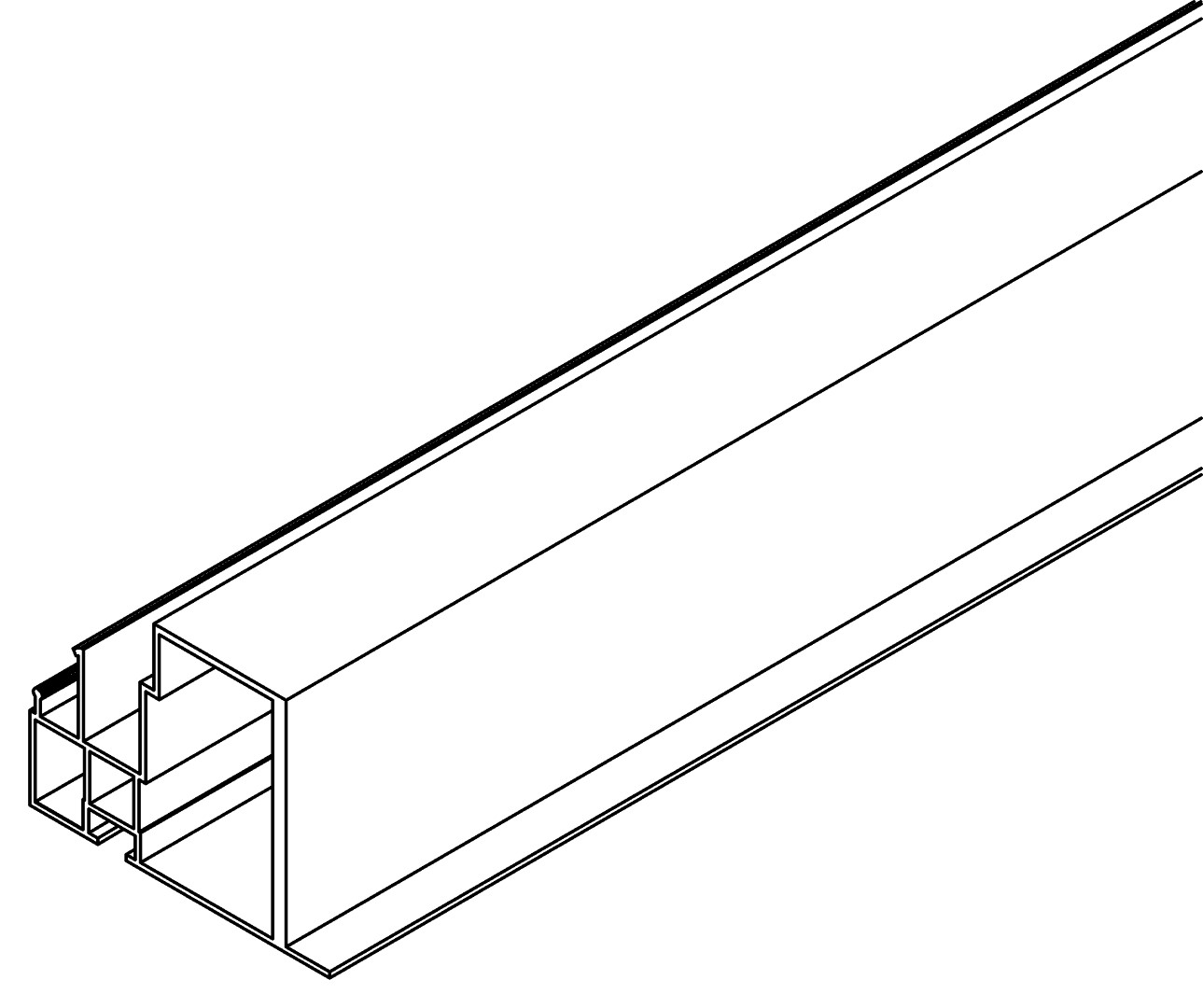 Türzarge, rechts, 7014, L1775, , Farbe: Blank