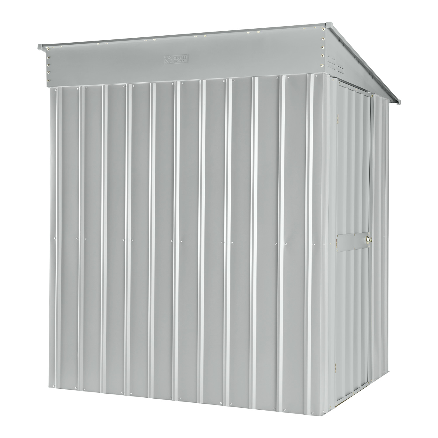 Wandzierde Lean-To Wand-Zierde LeanTo mit Pultdach, Farbe: Silber Metallic