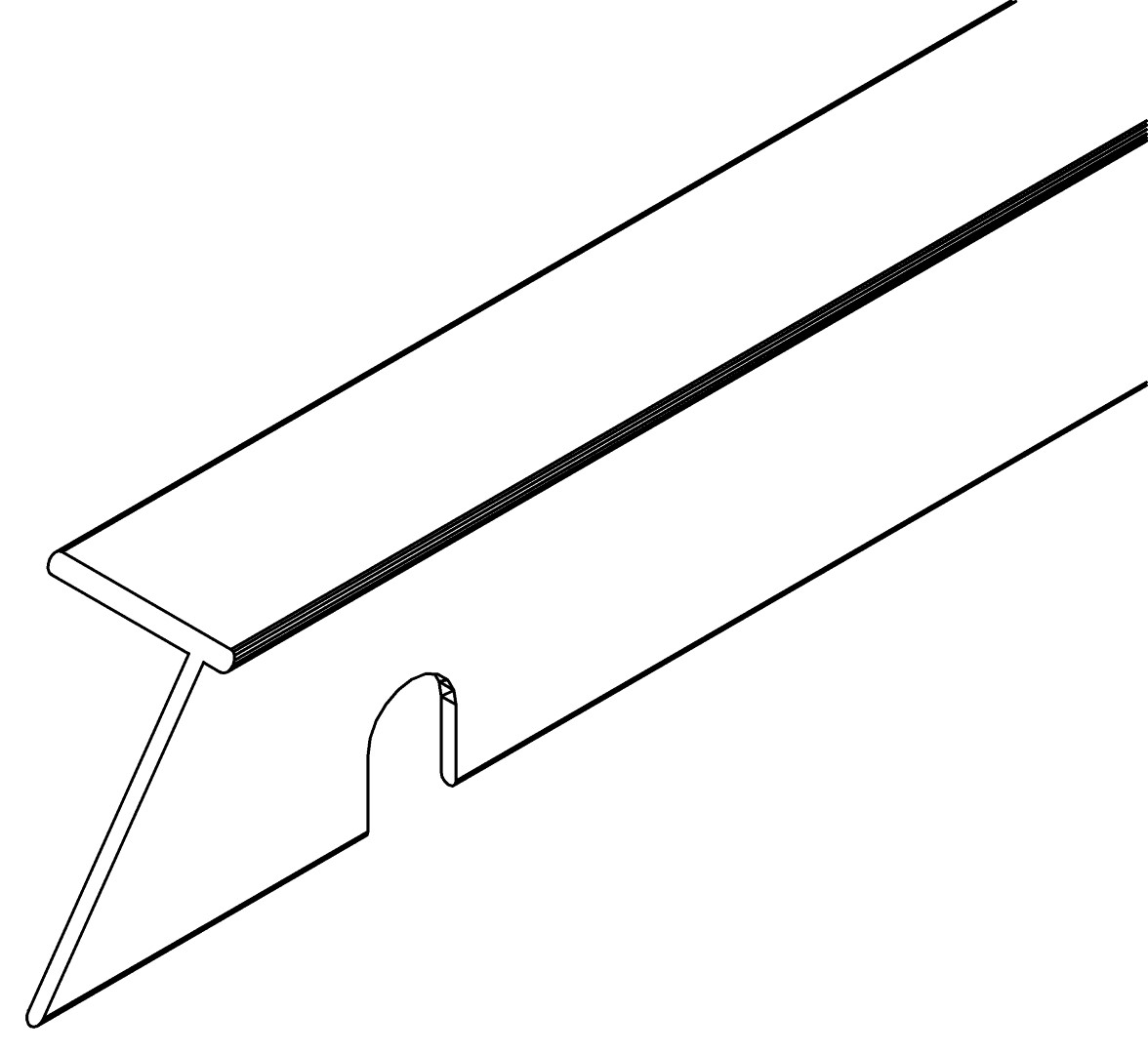 Giebeleckprofil, r., 1559, L503, black, Pantone-42, Farbe: Schwarz