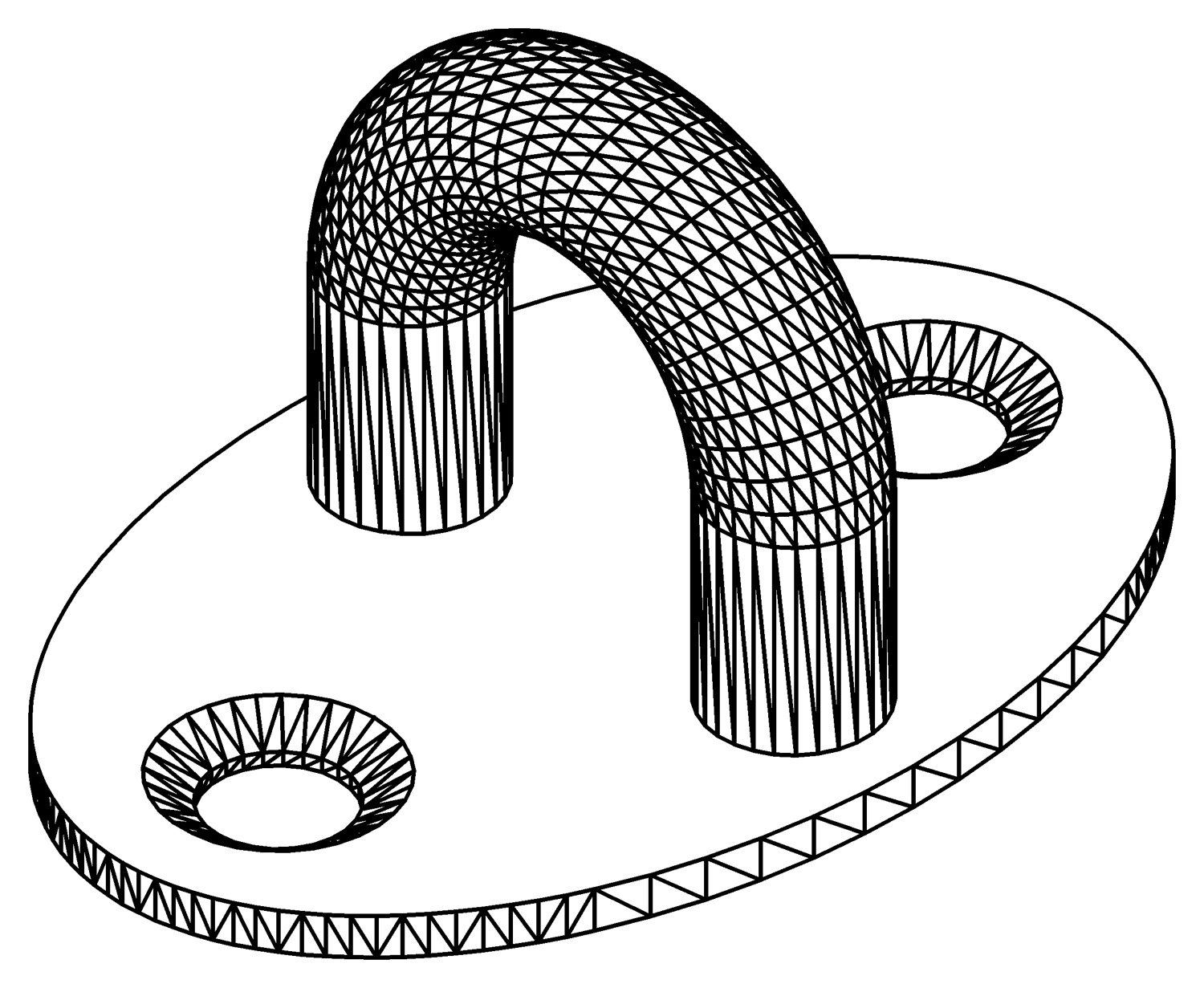 Öse für Wandhaken, 3543, L20, , Farbe: Blank
