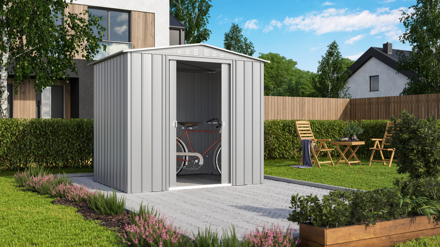 Raumwunder Tower 86, Farbe: Silber Metallic