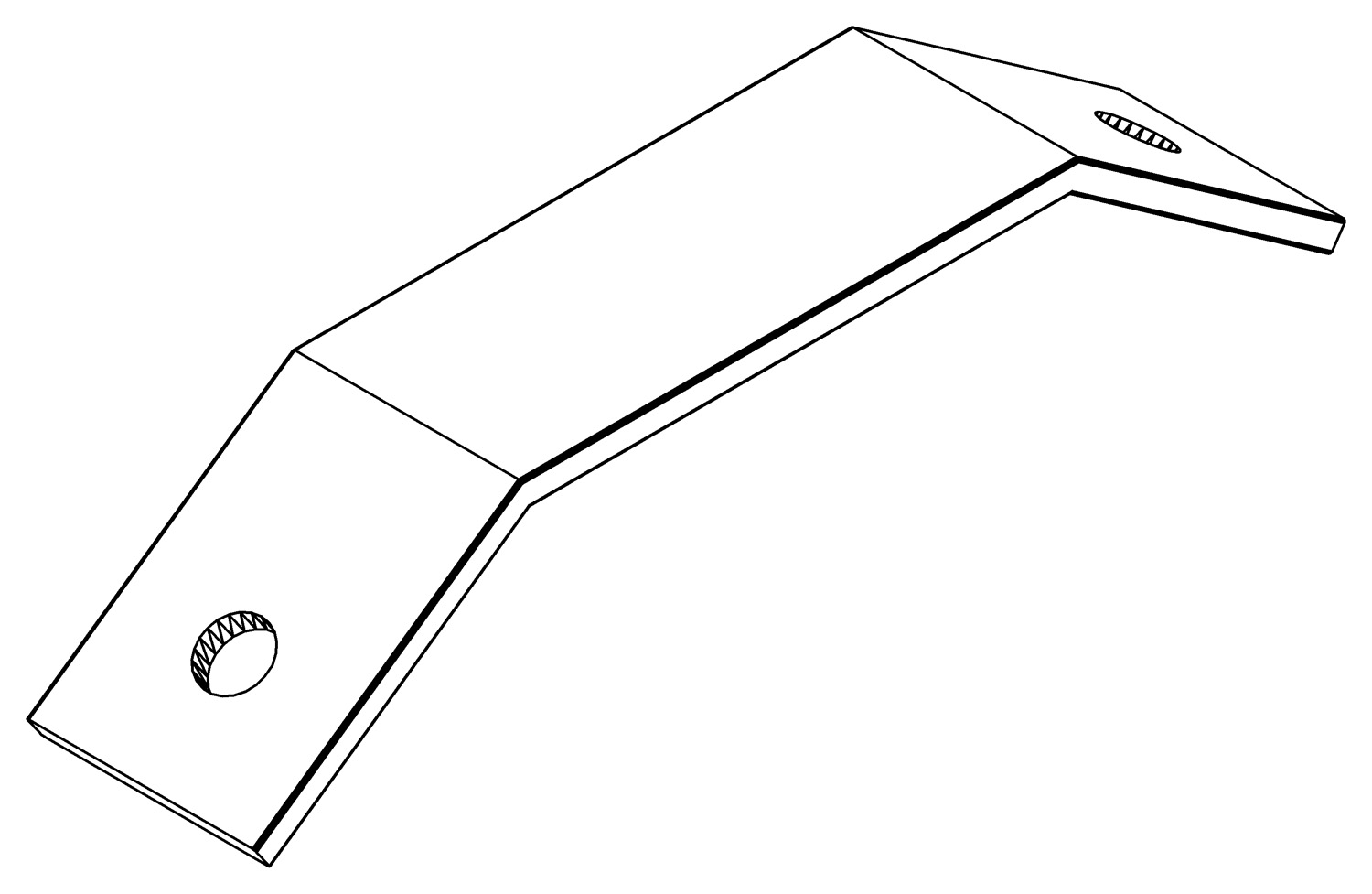 Windstrebe, 1056p, L130, , Farbe: Blank