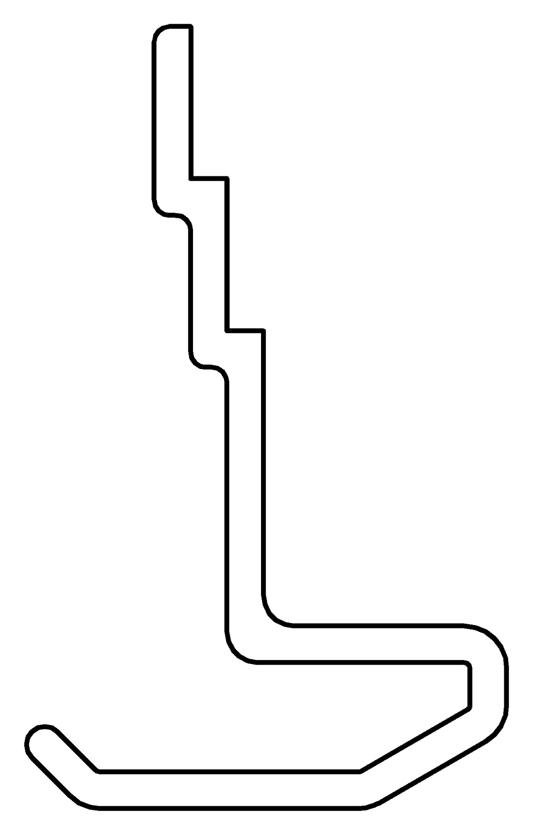 Abstandhalter, u., 7298, L30, black, Pantone-426C, Farbe: Schwarz