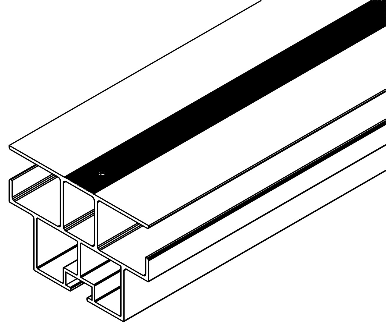 Dachzwischenprofil, links, 7480, L840, , Farbe: Blank
