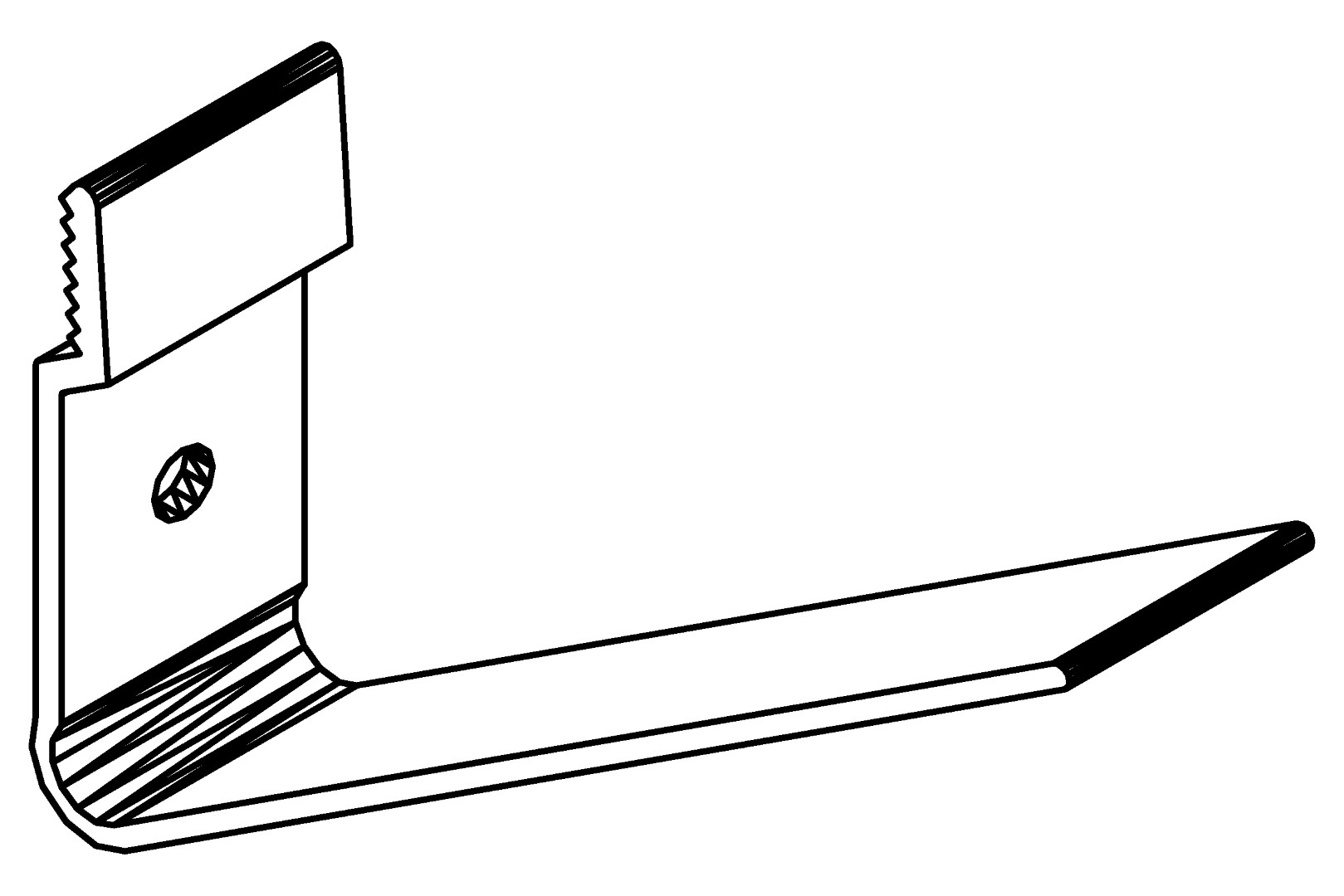 Regalhalter, 9501, L30, black, Pantone-426C, Farbe: Schwarz