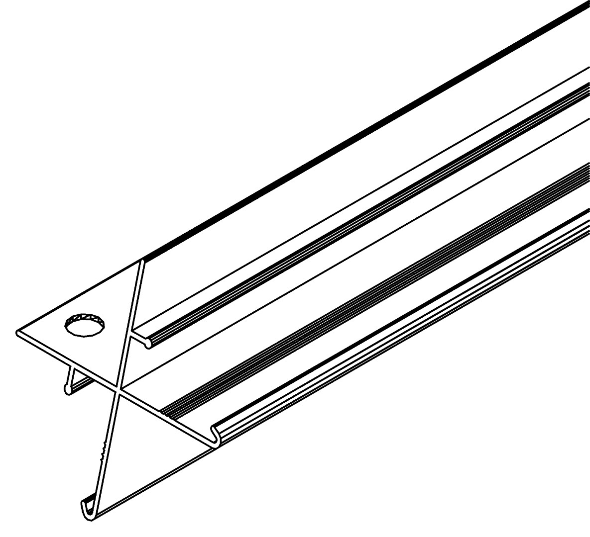 Eckprofil, 4258, L2130, , Farbe: Blank