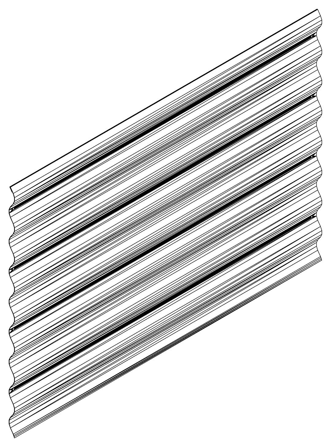 Seitenpaneel 630, 3283, L900, cottage green (RAL60, Farbe: Seegras