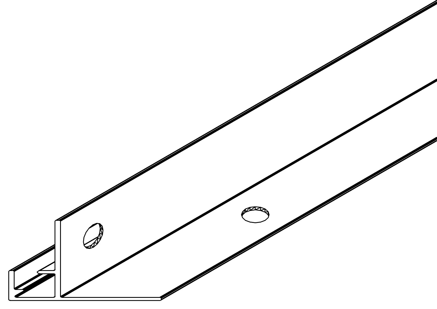 Grundprofil vorne, 3522, L806, , Farbe: Blank
