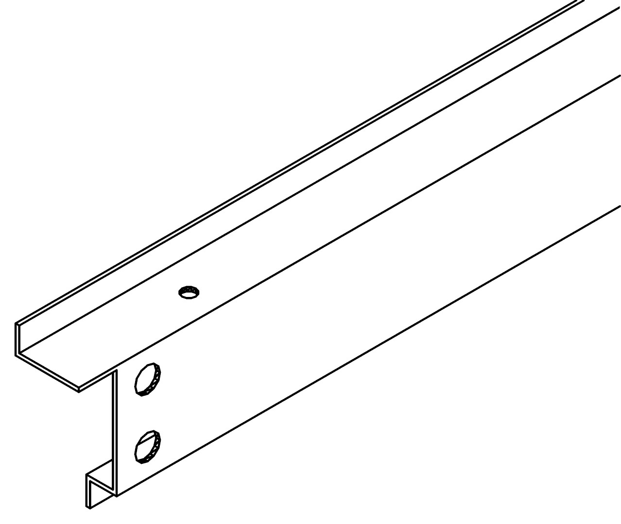 Türprofil, o., 6014, L458, dark grey, Pantone-431C, Farbe: Anthrazit