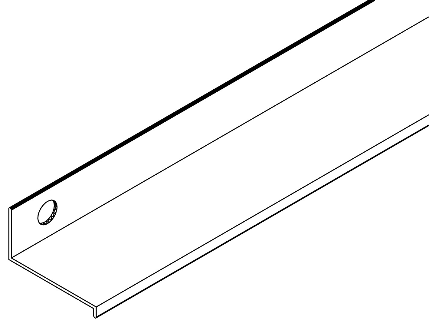 Türbodenprofil, R, 6119, L507, black, Pantone-426C, Farbe: Schwarz