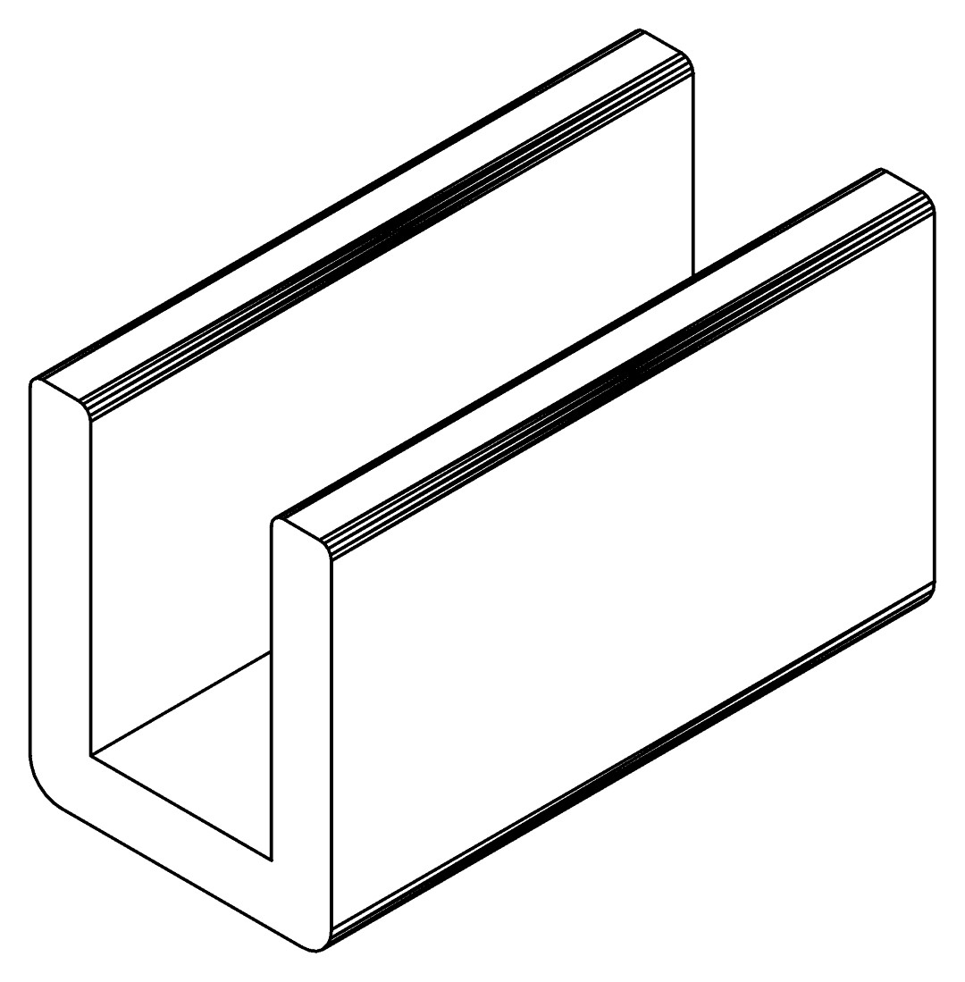 Türgleiter, 3523, L10, clear, Farbe: undefiniert
