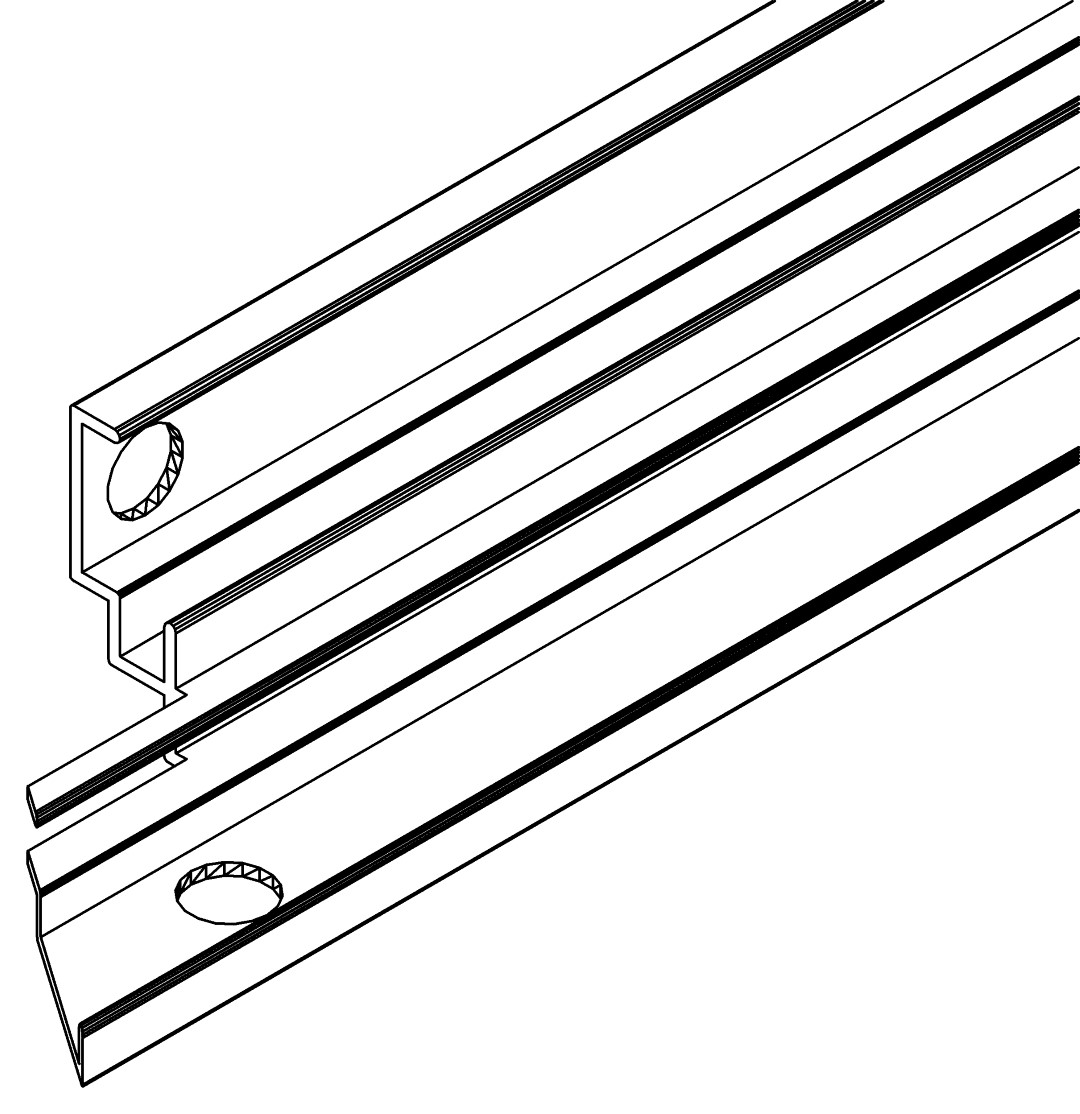 Eckprofil, r., 1552, L392, black, Pantone-426C, Farbe: Schwarz
