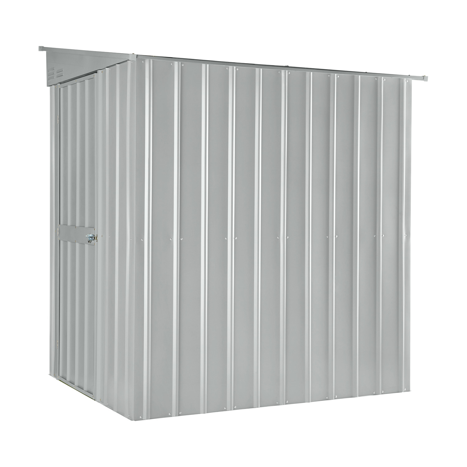 Wandzierde Lean-To Wand-Zierde LeanTo mit Pultdach, Farbe: Silber Metallic