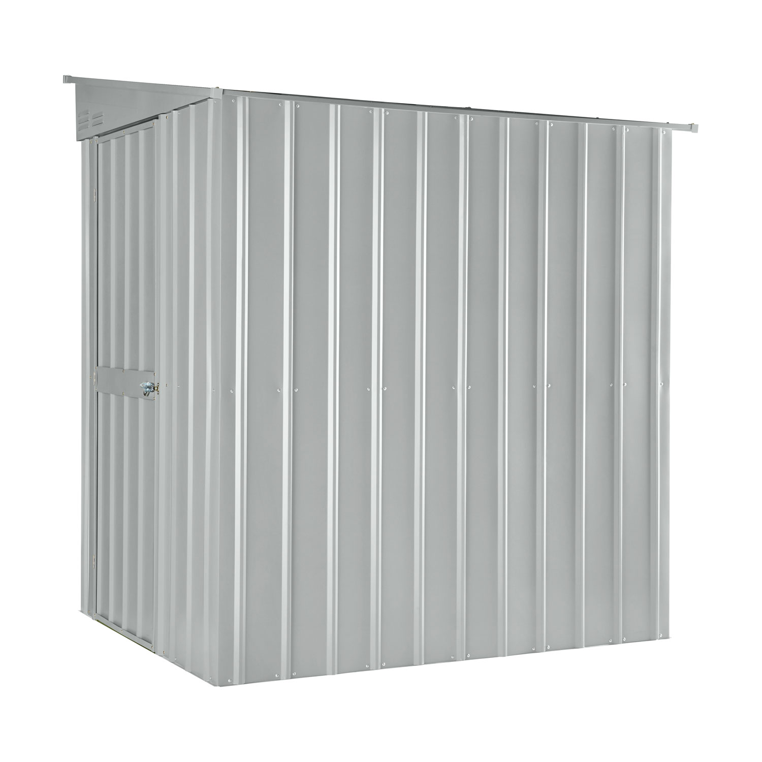 Wand-Zierde LeanTo 56 mit Pultdach, Farbe: Silber Metallic
