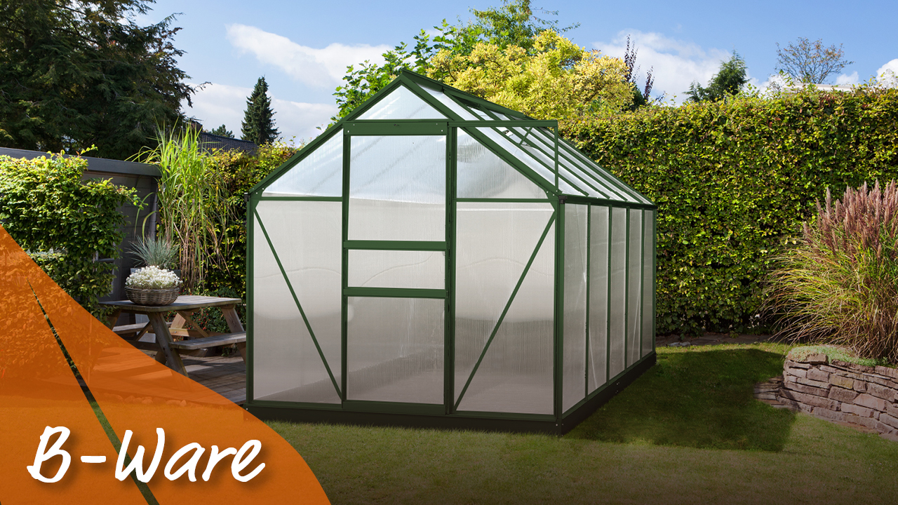 Calypso - Auslaufmodelle 7300, Farbe: Smaragd pulverbeschichtet, verglast mit: Hohlkammerplatten (HKP)