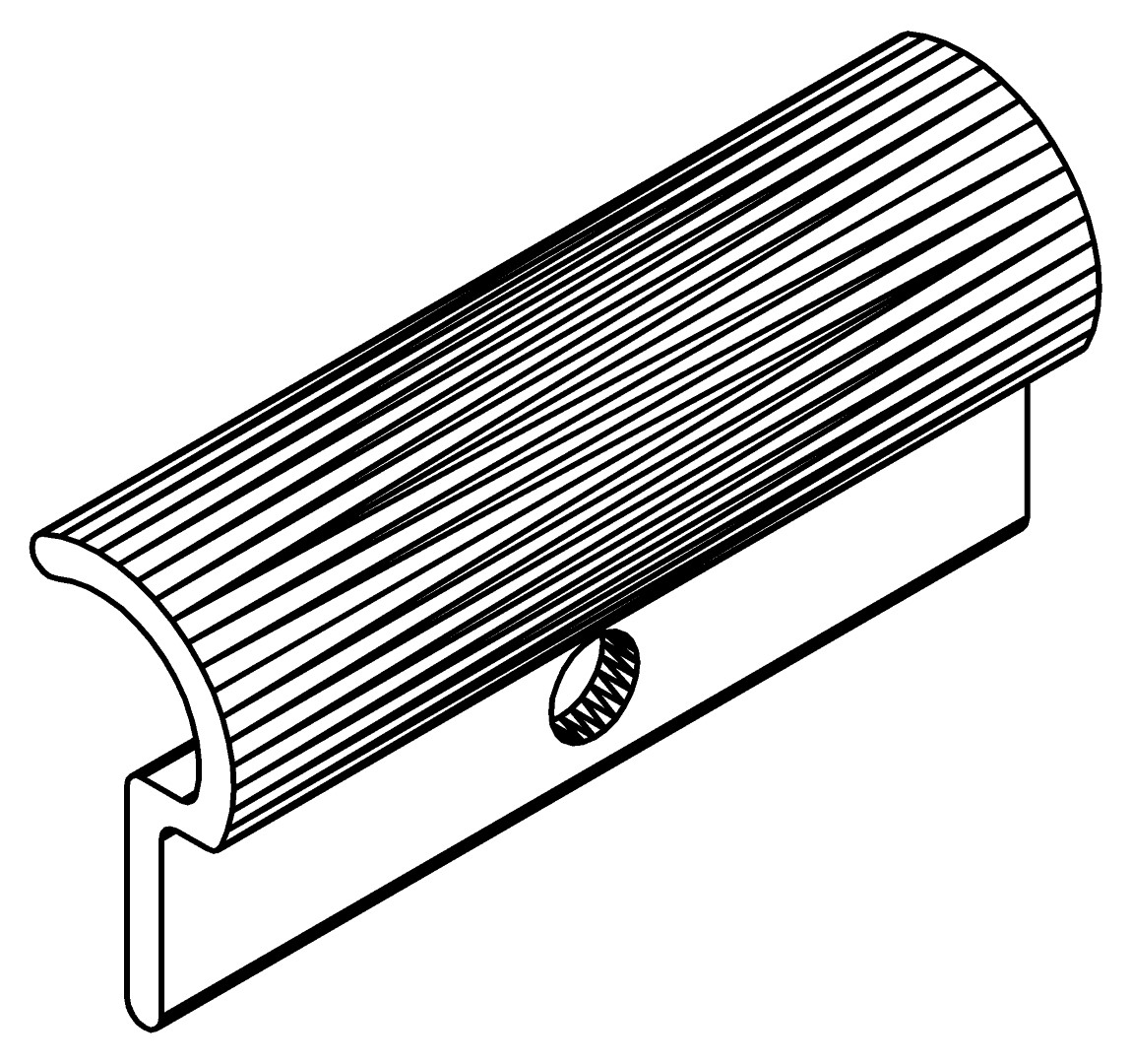 Dachfensterfeststeller, 7369, L30, white, RAL 9003, Farbe: Weiß pulverbeschichtet