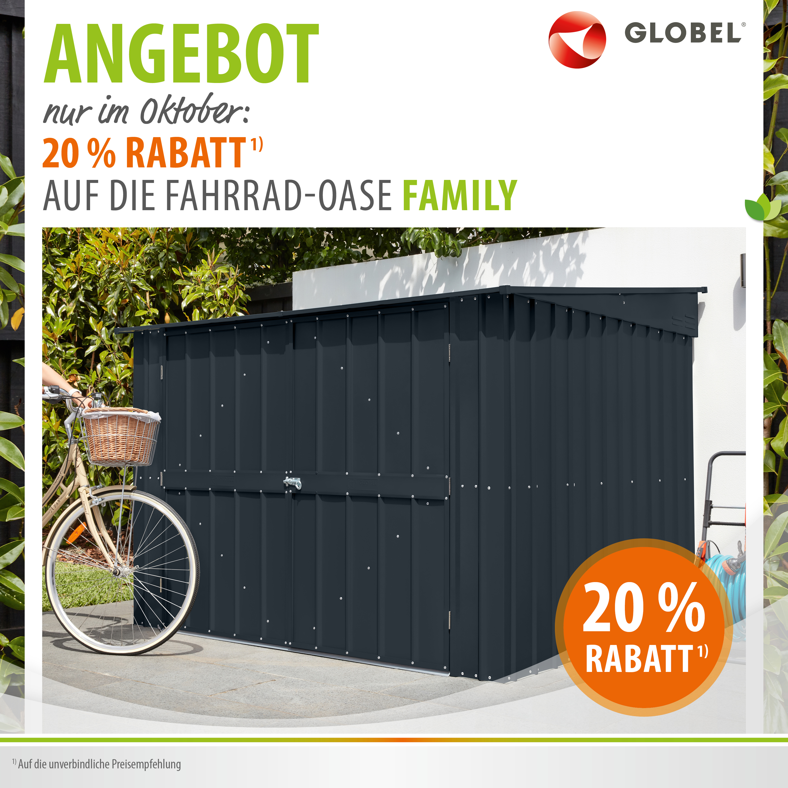 Aktions-Banner November 2025 25% auf Globel Fahrrad-Oase Family