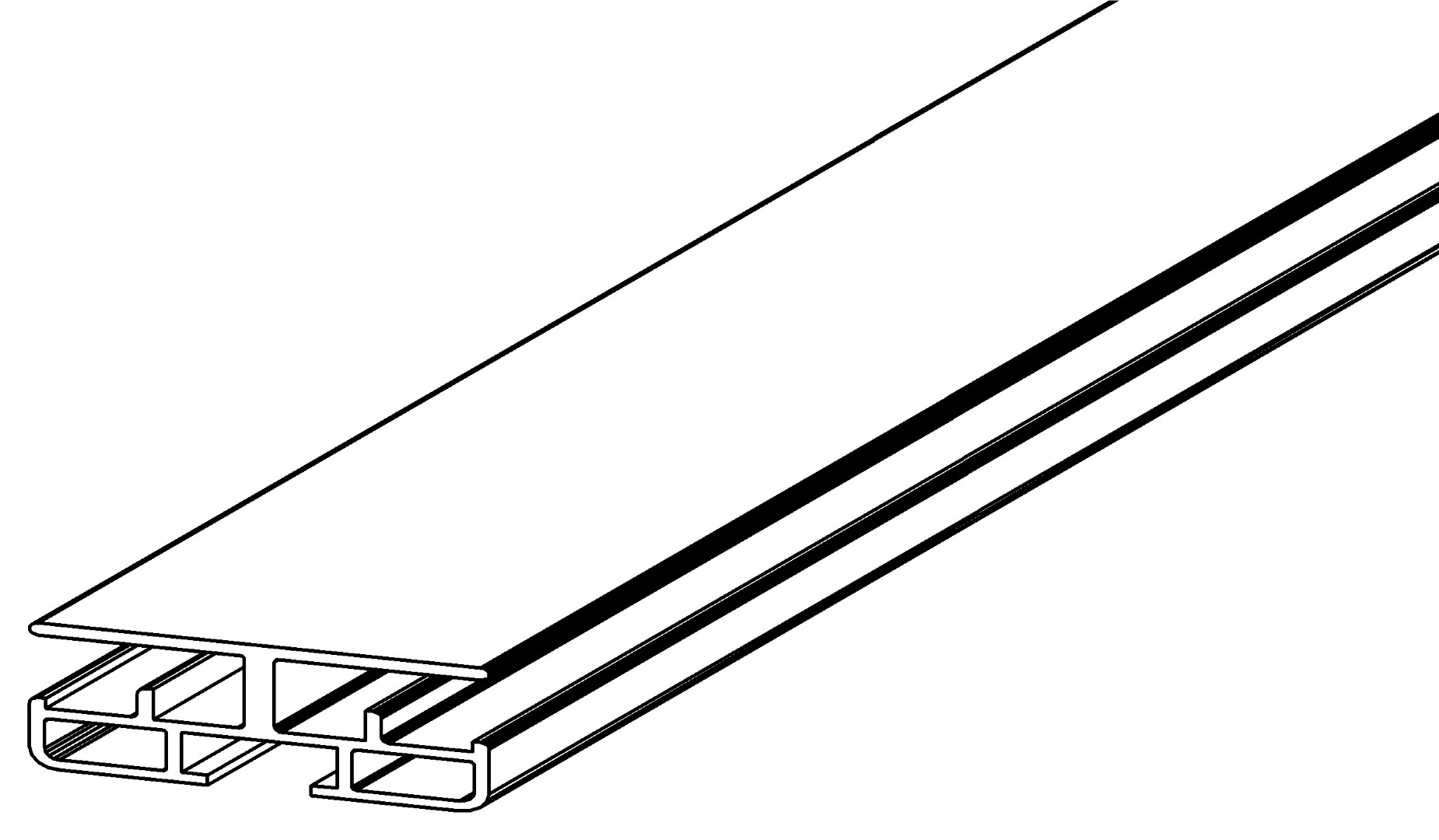 Zwischenprofil, h.r., 2236, L1664, dark grey, Pant, Farbe: Anthrazit