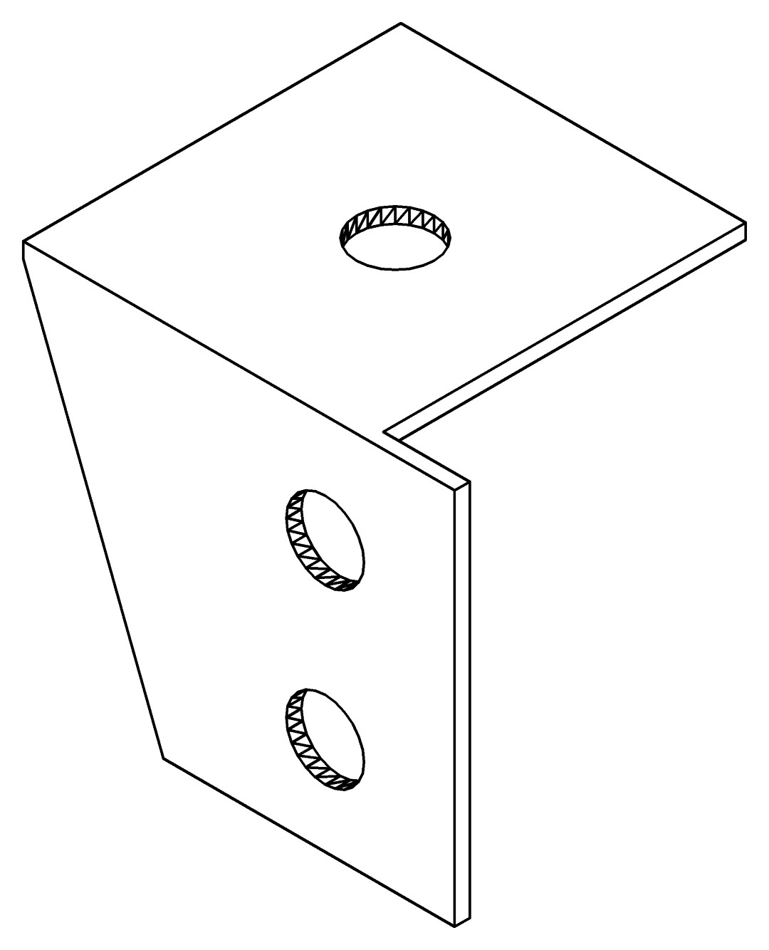 Regalträger Winkel L, 3534, L40, black, Pantone-42, Farbe: Schwarz