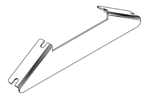 Traufenknotenblech, 7063, L256,59, black, Pantone-, Farbe: Schwarz