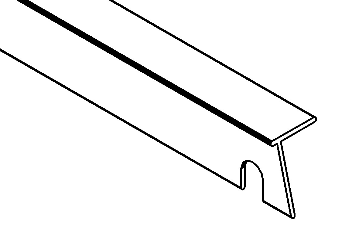 Giebeleckprofil, l., 1514, L508, , Farbe: Blank