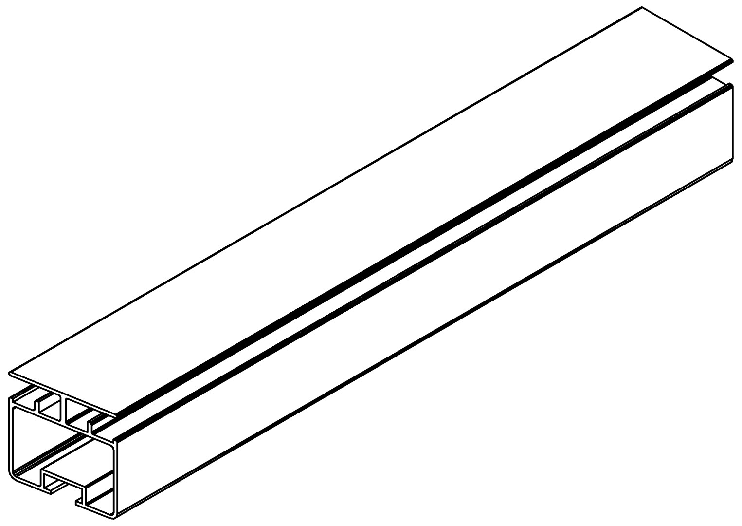 Dachzwischenprofil, 6094, L1756, , Farbe: Blank