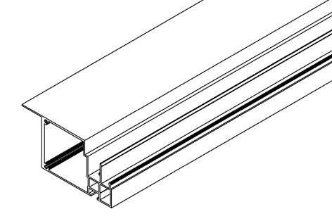 Türschloss Seite unten, 7016, L1000, , Farbe: Blank