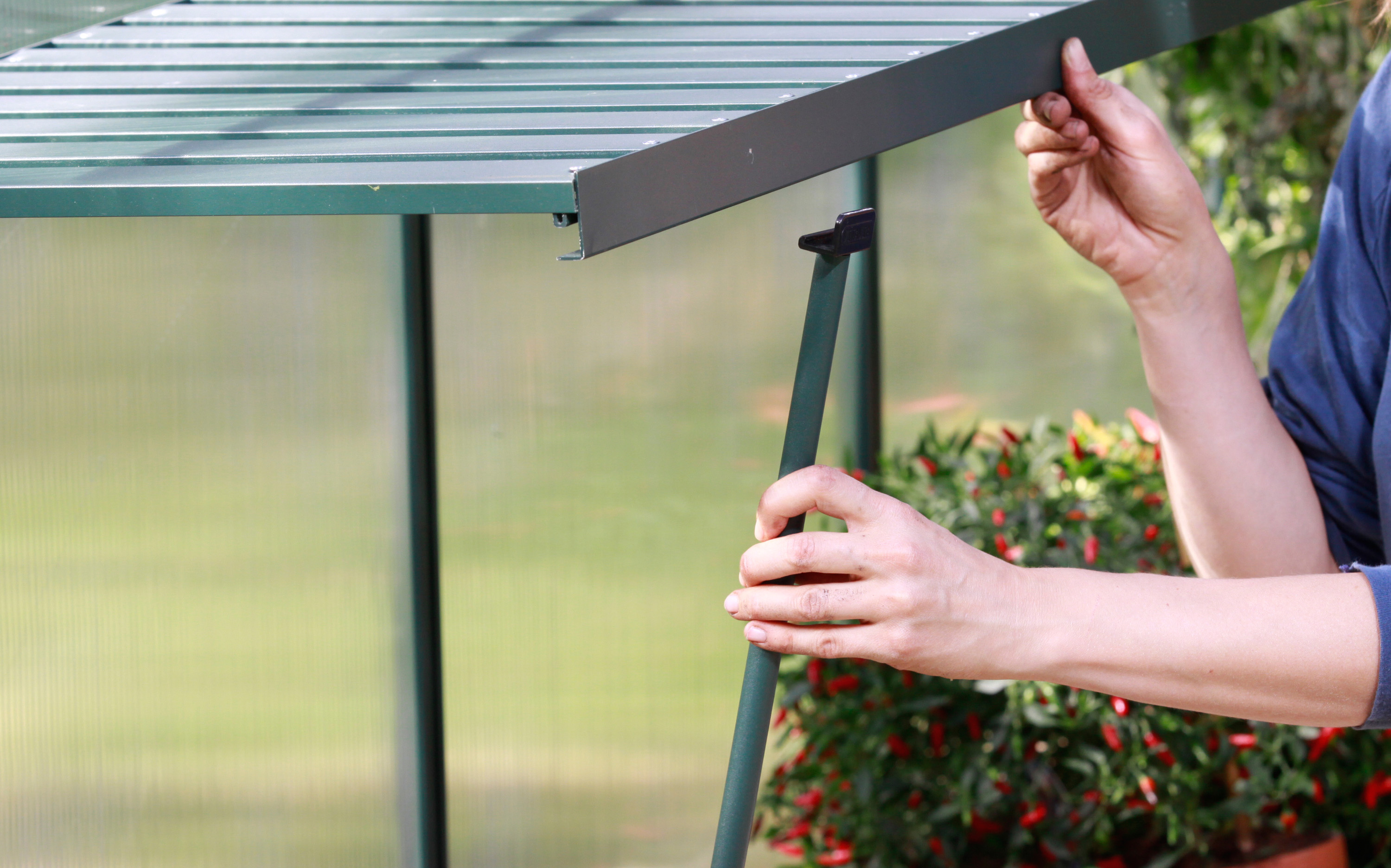 Alu-Klapptisch, Farbe: Smaragd pulverbeschichtet