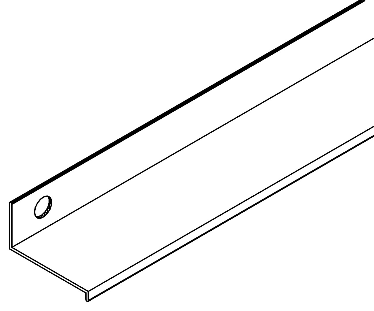 Bodenprofil, Vorne, 1069, L614, , Farbe: Blank