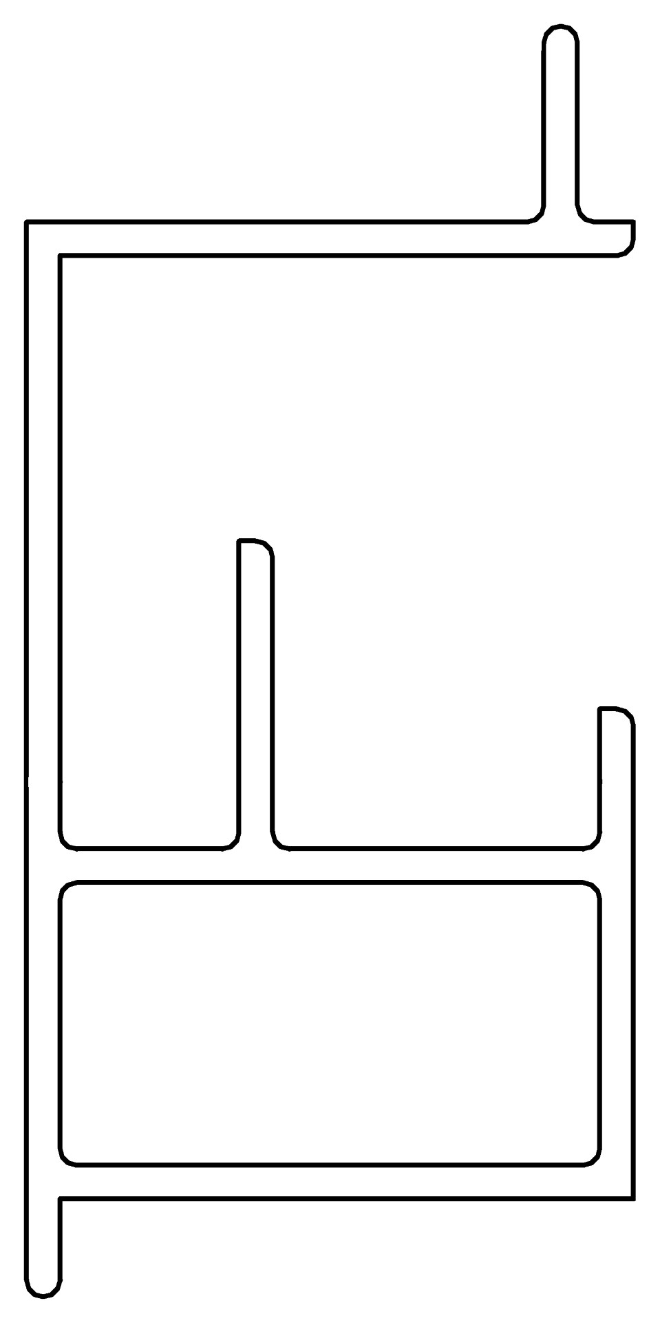 Dachfensterschwelle, 7368, L593, white, Pantone???, Farbe: Weiß pulverbeschichtet