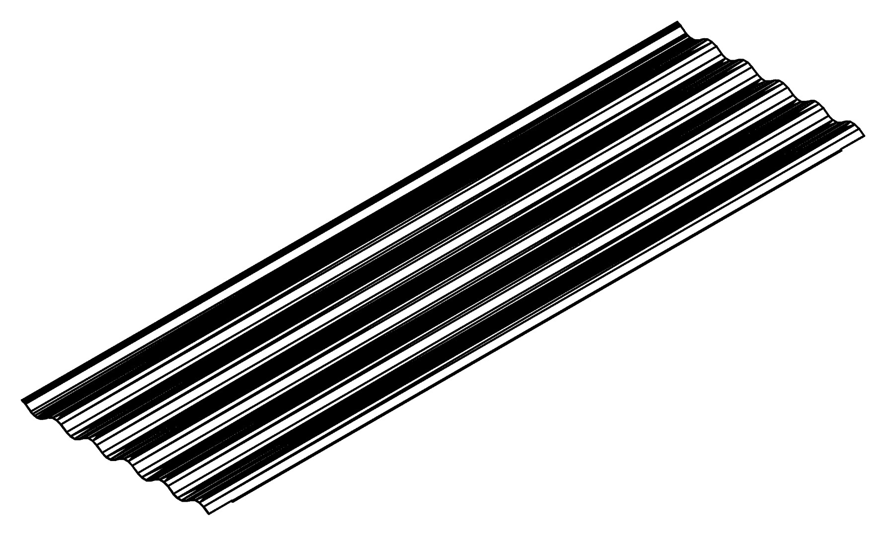 Dachpaneel 401, 3252, L1400, burnt red (RAL3009), Farbe: Rubin