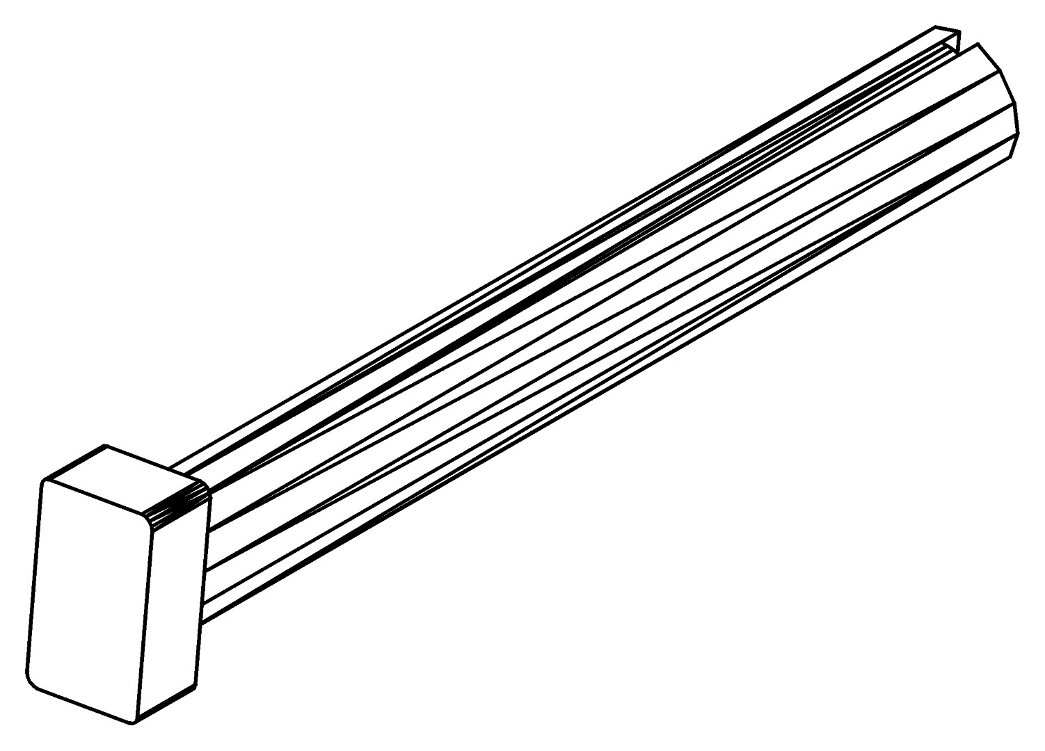 Hammerkopfschraube M6 x 45, 7397, LM6x45, , Farbe: Blank