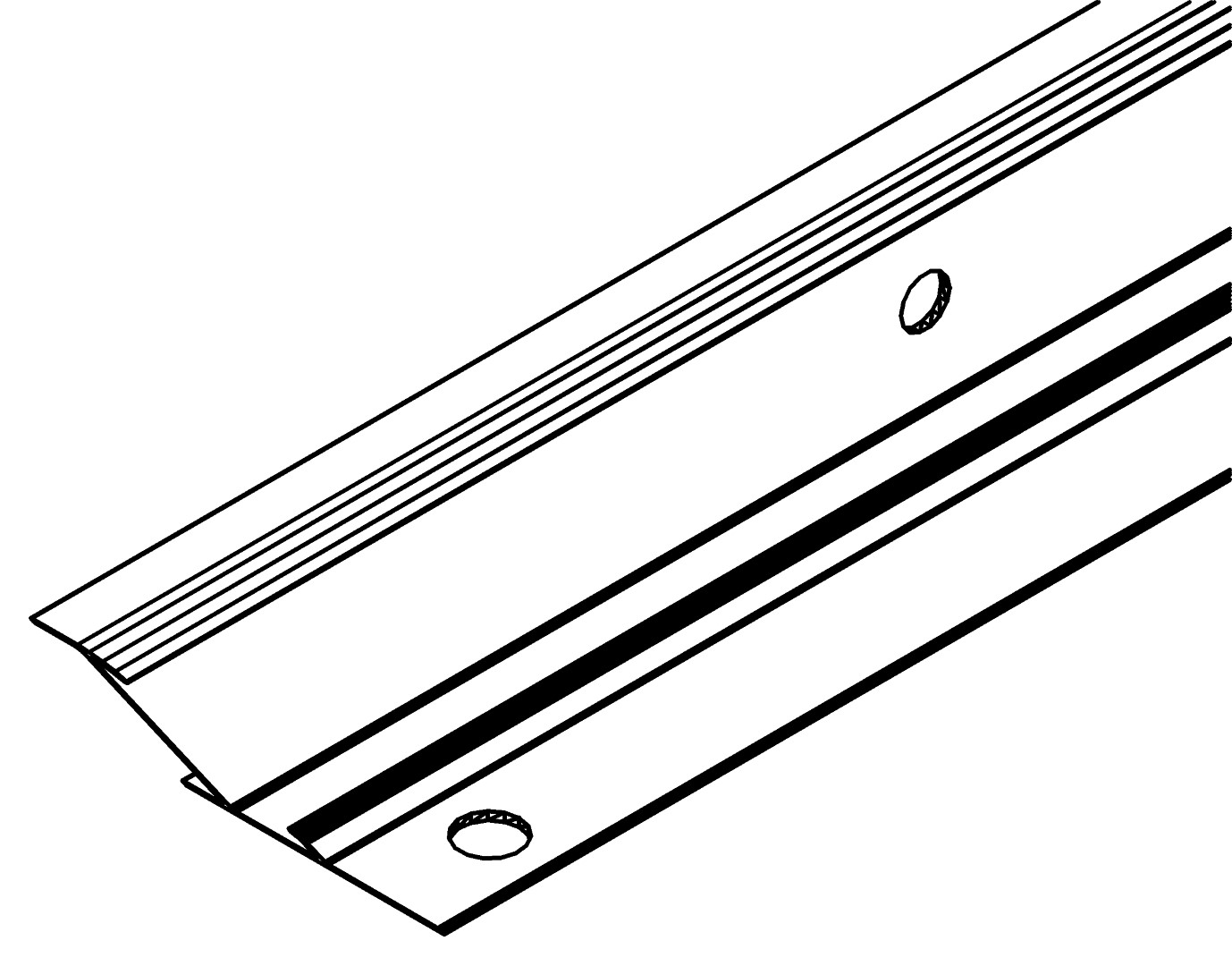 Wandprofil, senkrecht, 1354, L1157, , Farbe: Blank