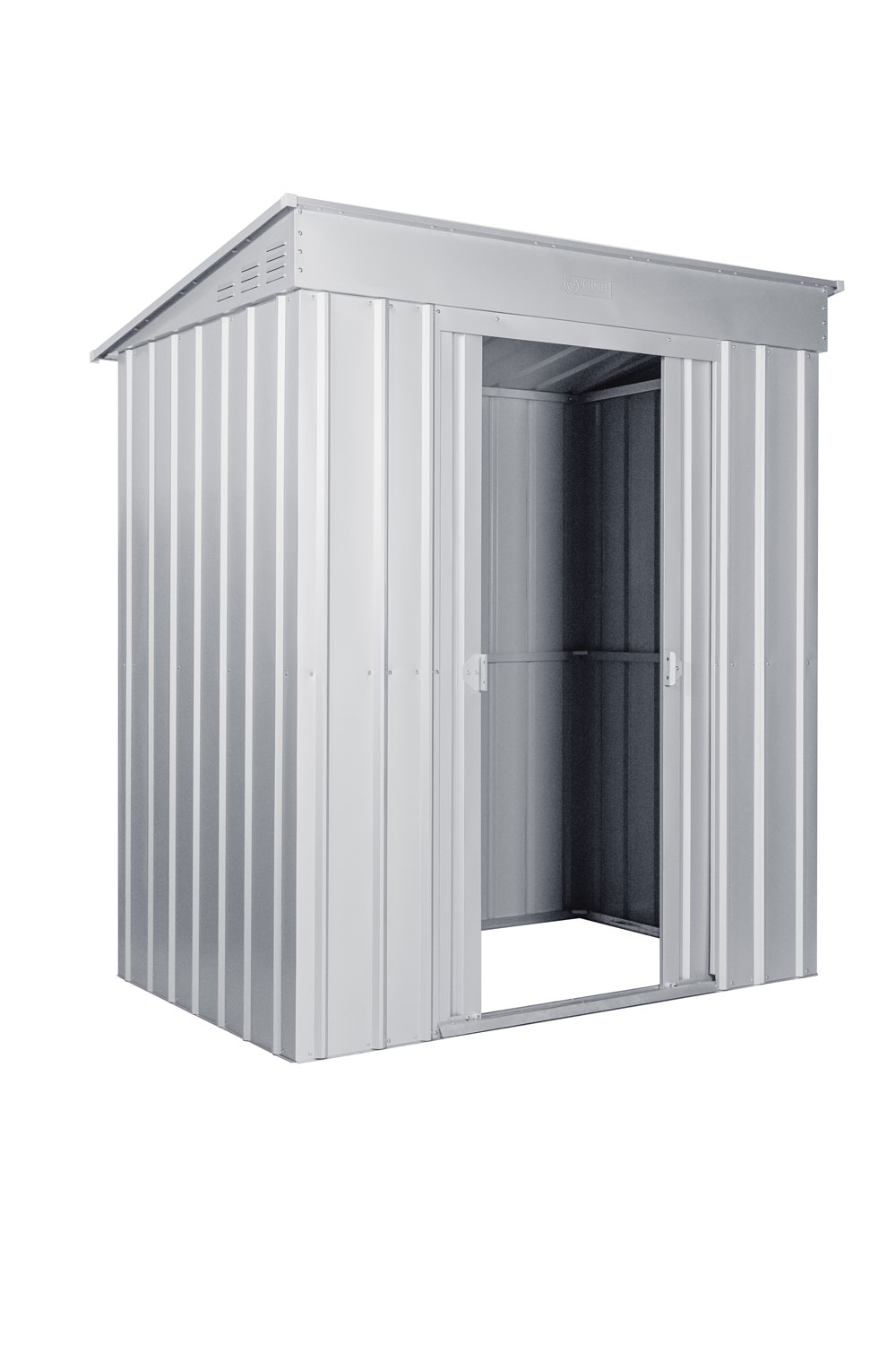 Pultdach Skillion 64, Farbe: Silber Metallic