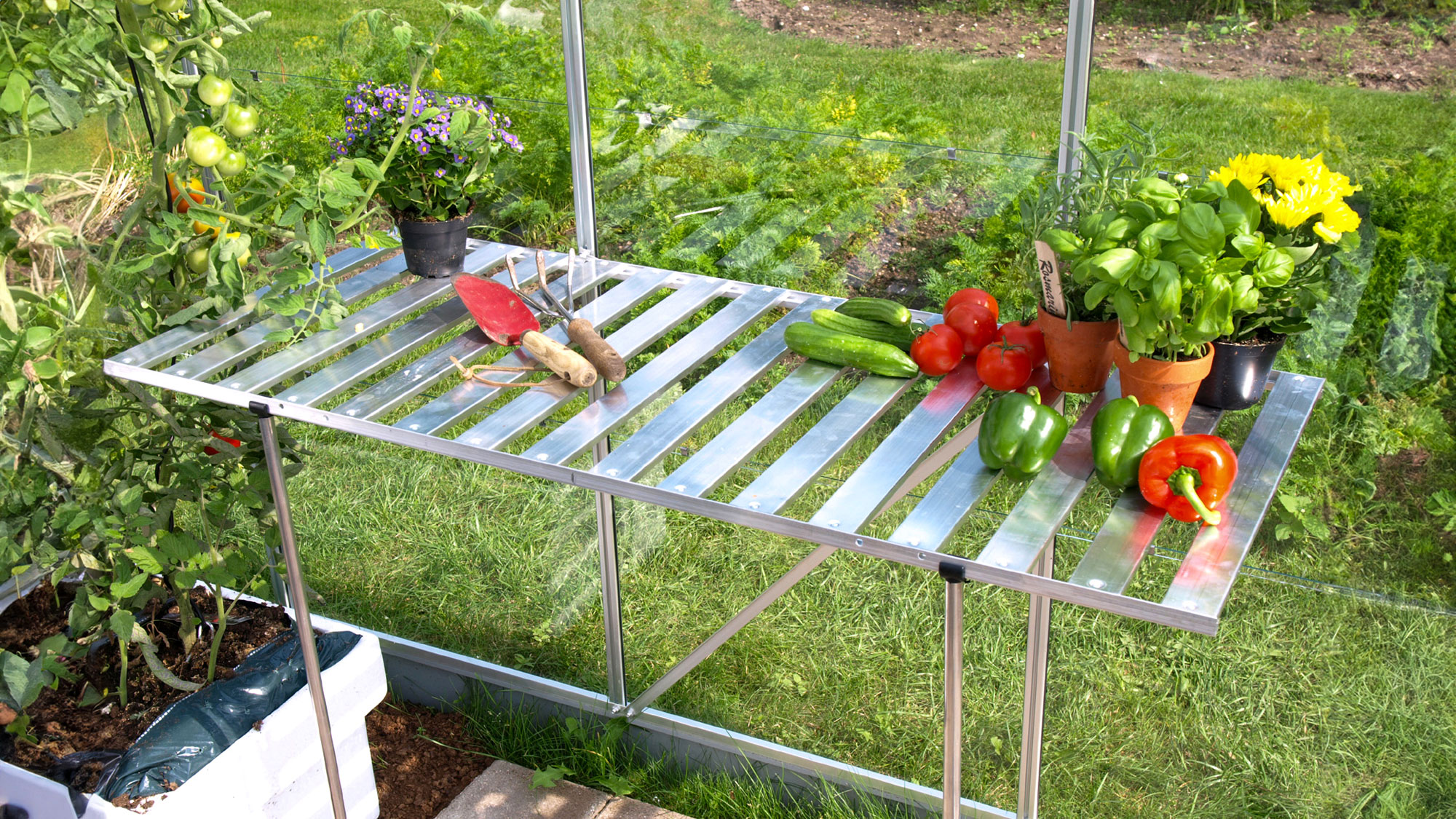 Alu-Klapptisch Standard » Farbe: Aluminium eloxiert, Modellgröße: Standard