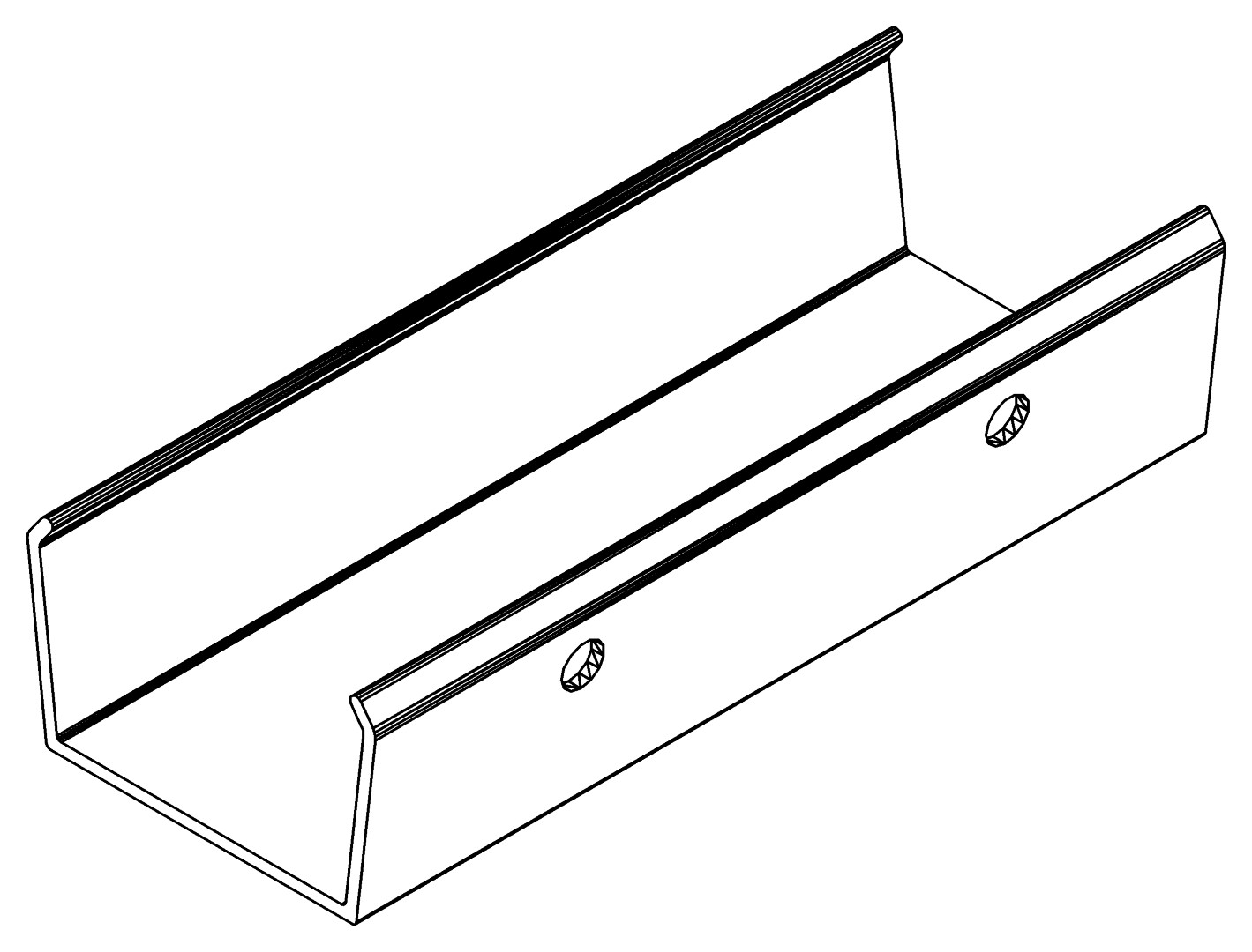Traufenverbinder, 1160, L100, , Farbe: Blank