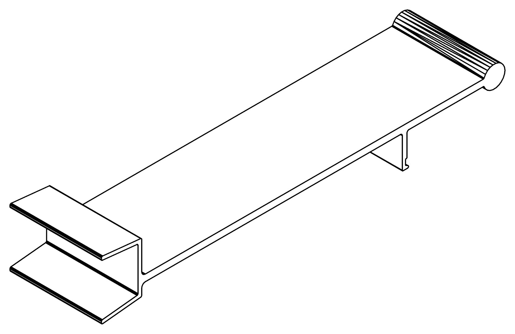 Aufsteller, 1599, L25, black, Pantone-426C, Farbe: Schwarz