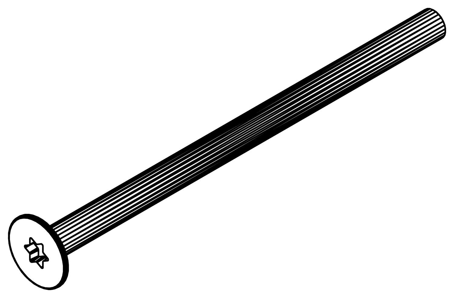 VA Linsenkopf bolzen, 7054, LM6 x 100, , Farbe: Blank