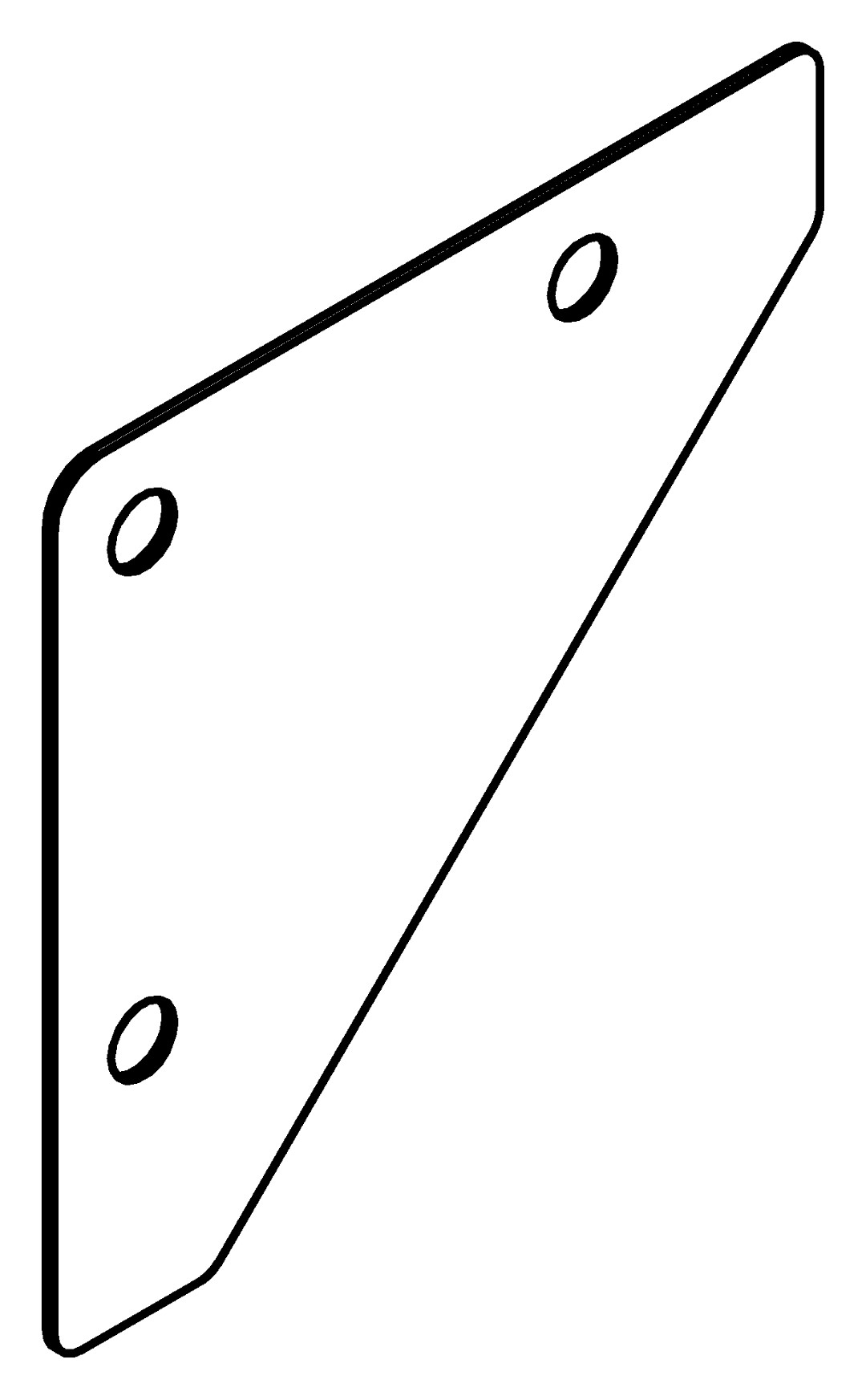 Traufendreickblech, 1092, L1, white, RAL 9003, Farbe: Weiß pulverbeschichtet