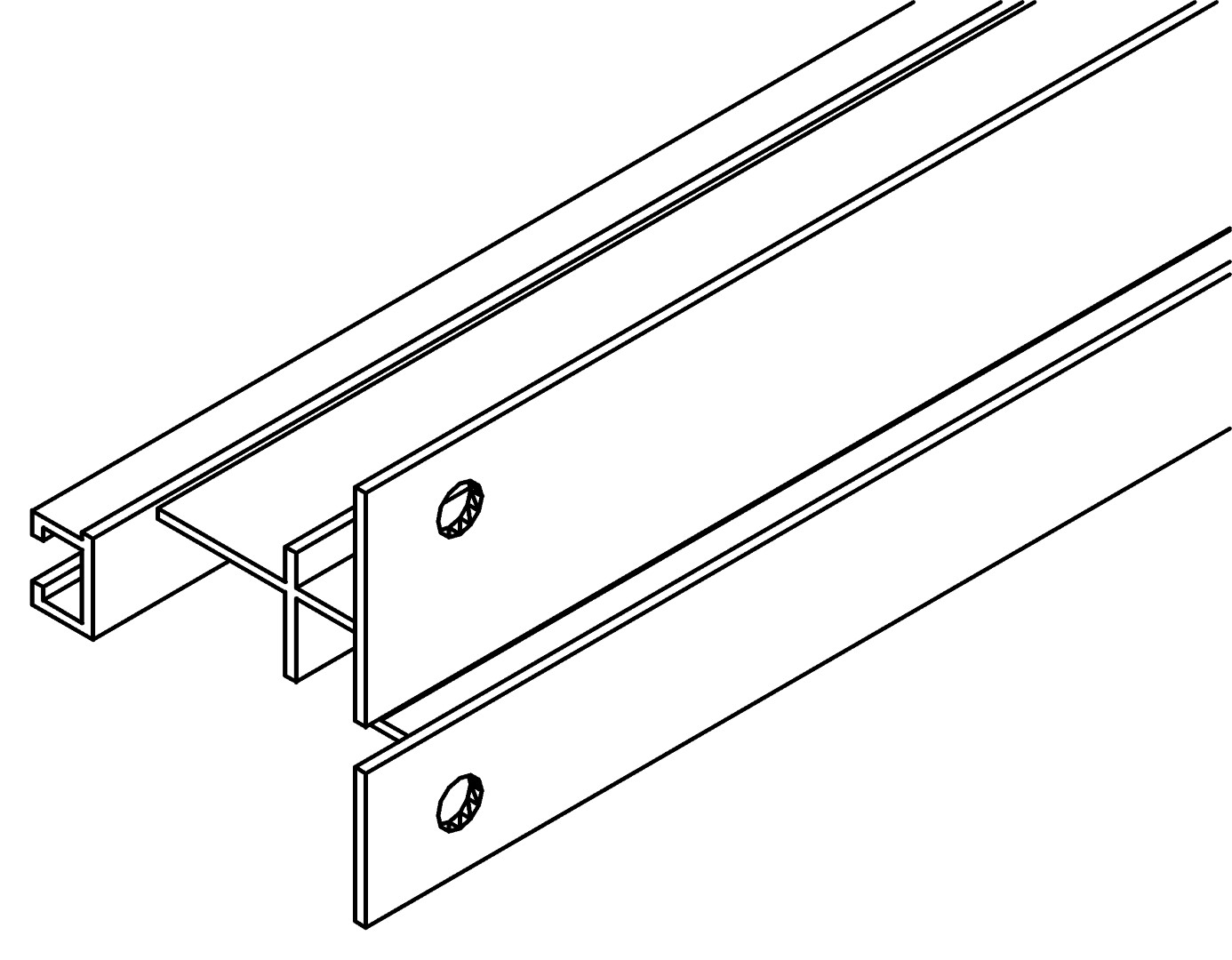 Traufenzwischenprofil L , 7319, L2547, black, Pant, Farbe: Schwarz