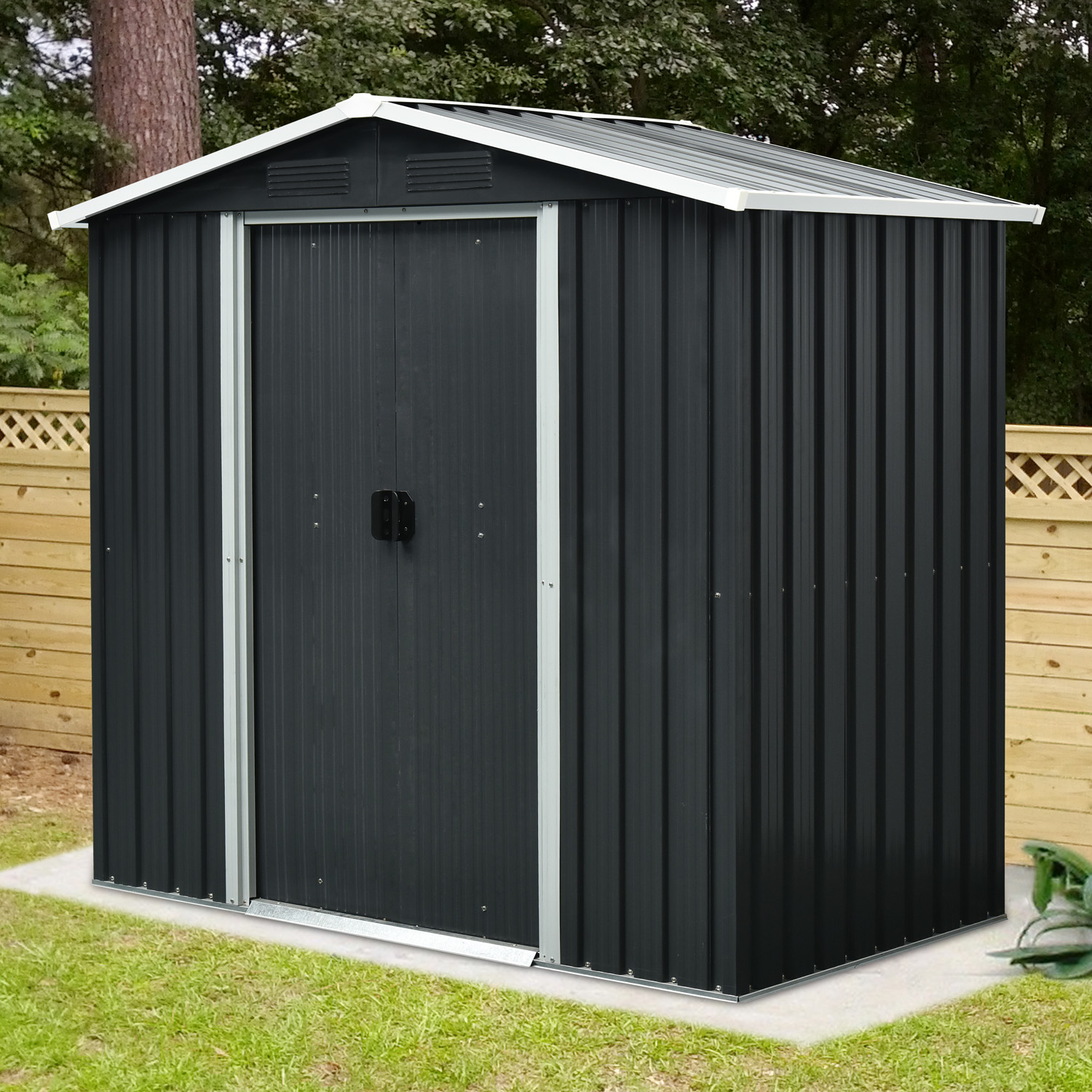 Düsseldorf II 64, Farbe: Schiefer/Weiß