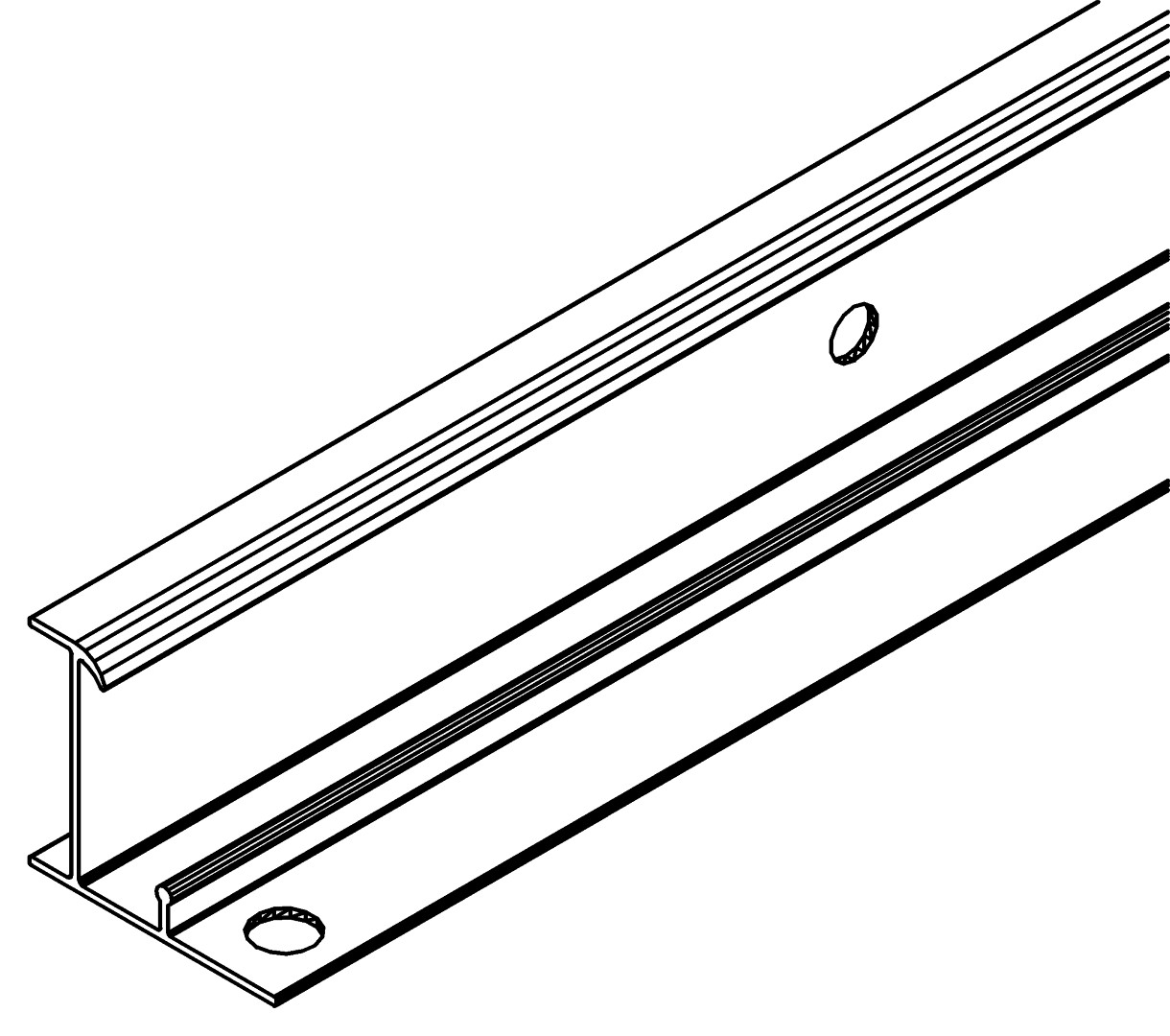 Wandprofil, senkrecht, 1351, L1774, , Farbe: Blank