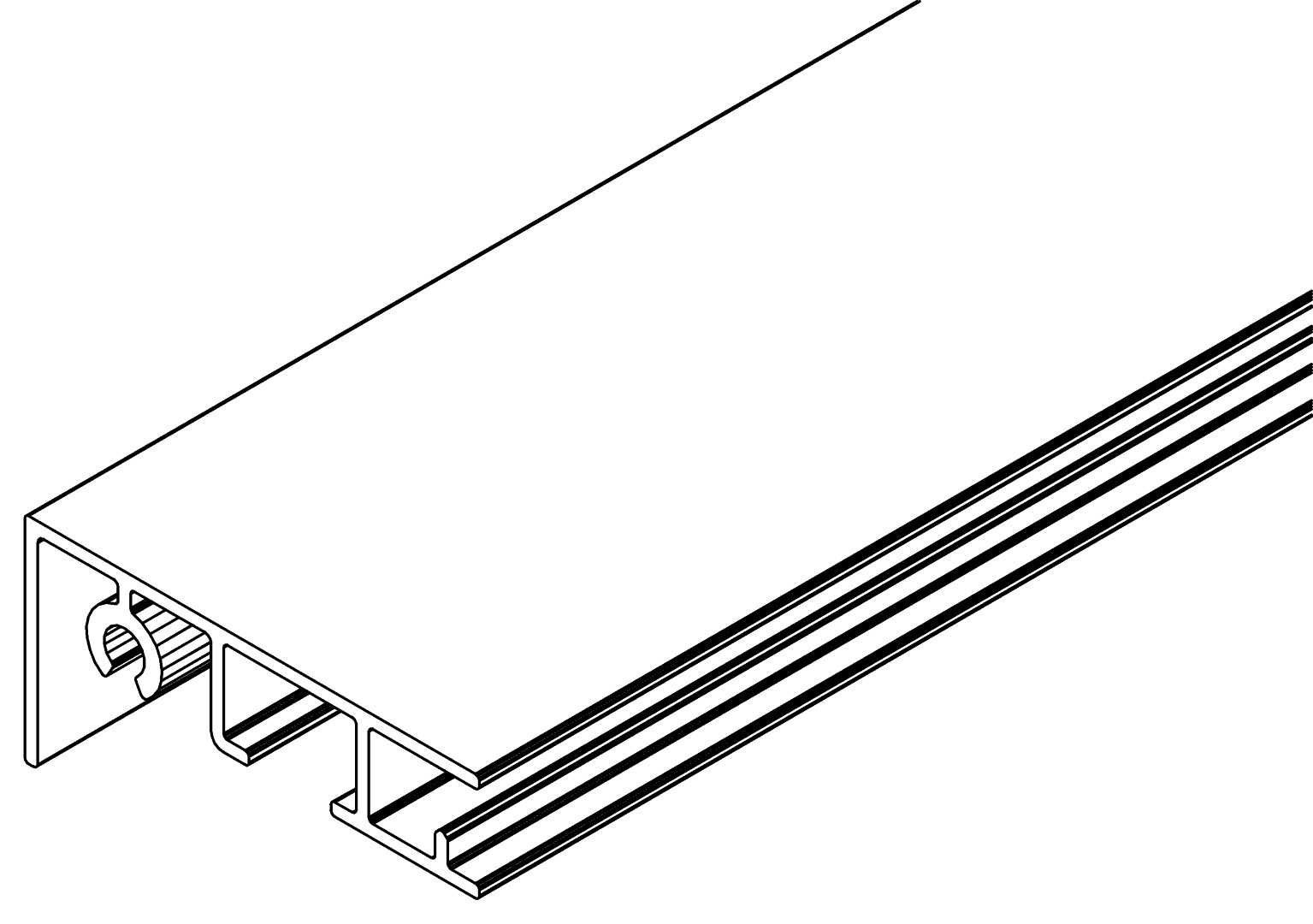Deckelabschluss Seite L/ R, 3514, L407, , Farbe: Blank