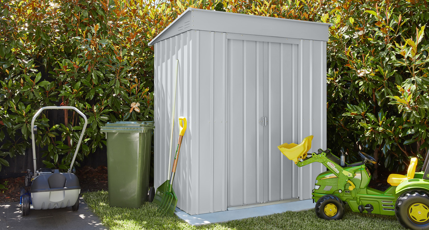 Pultdach Skillion Pultdach Skillion, Farbe: Silber Metallic