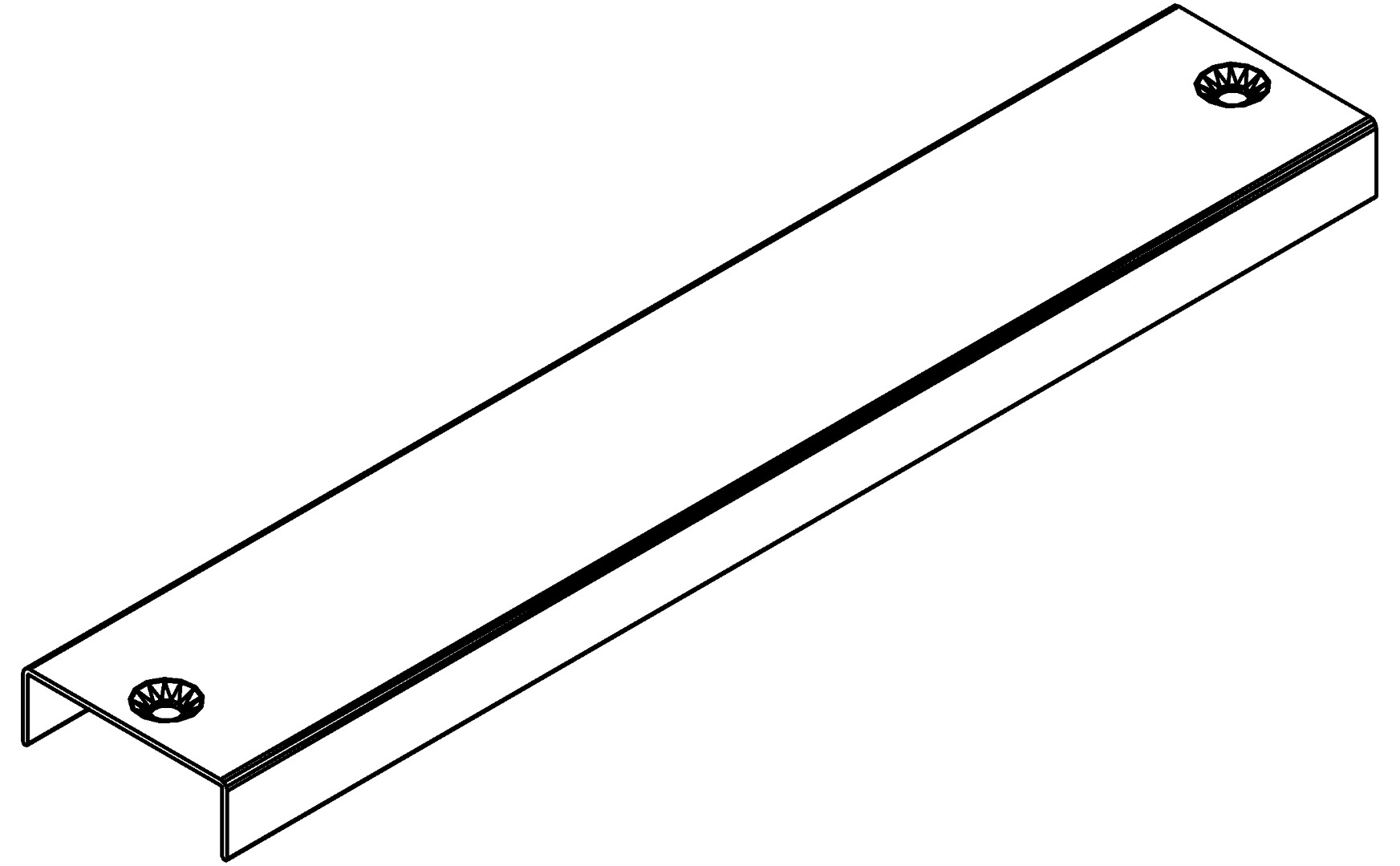 Tischpaneel, 9513, L250, , Farbe: Blank