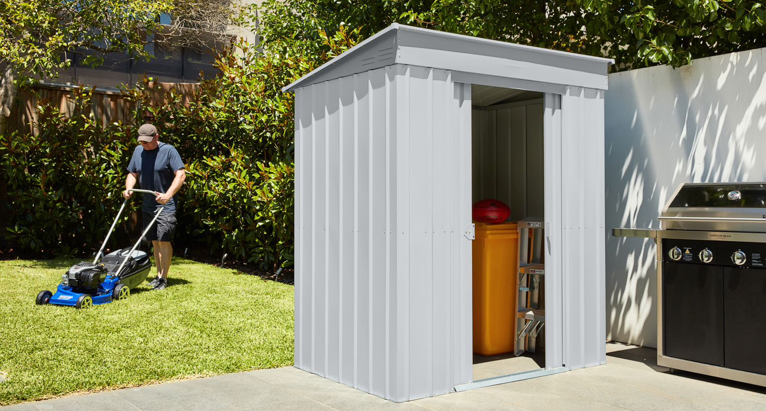 Pultdach Skillion Pultdach Skillion, Farbe: Silber Metallic