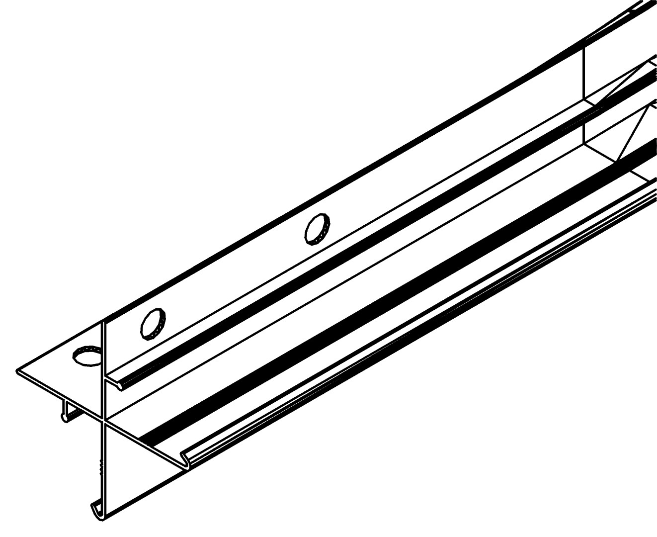 Eckprofil, Dach, 5035, L1885, dark grey, Pantone-4, Farbe: Anthrazit